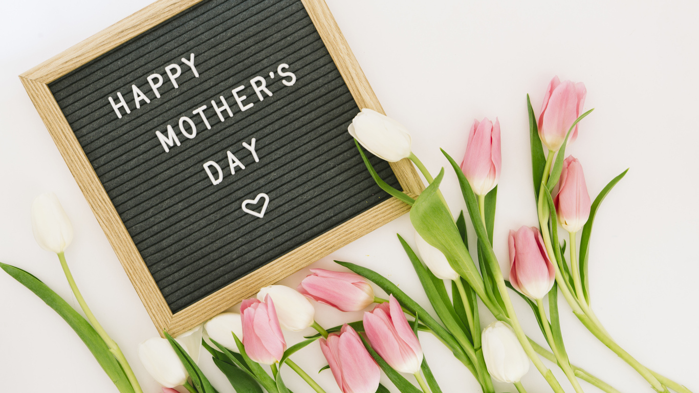 Букет розовых тюльпанов на день матери