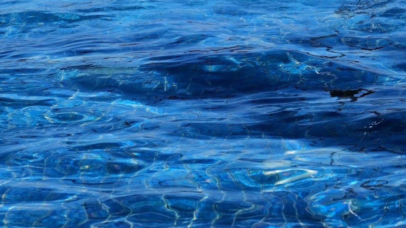 Синяя спокойная вода океана