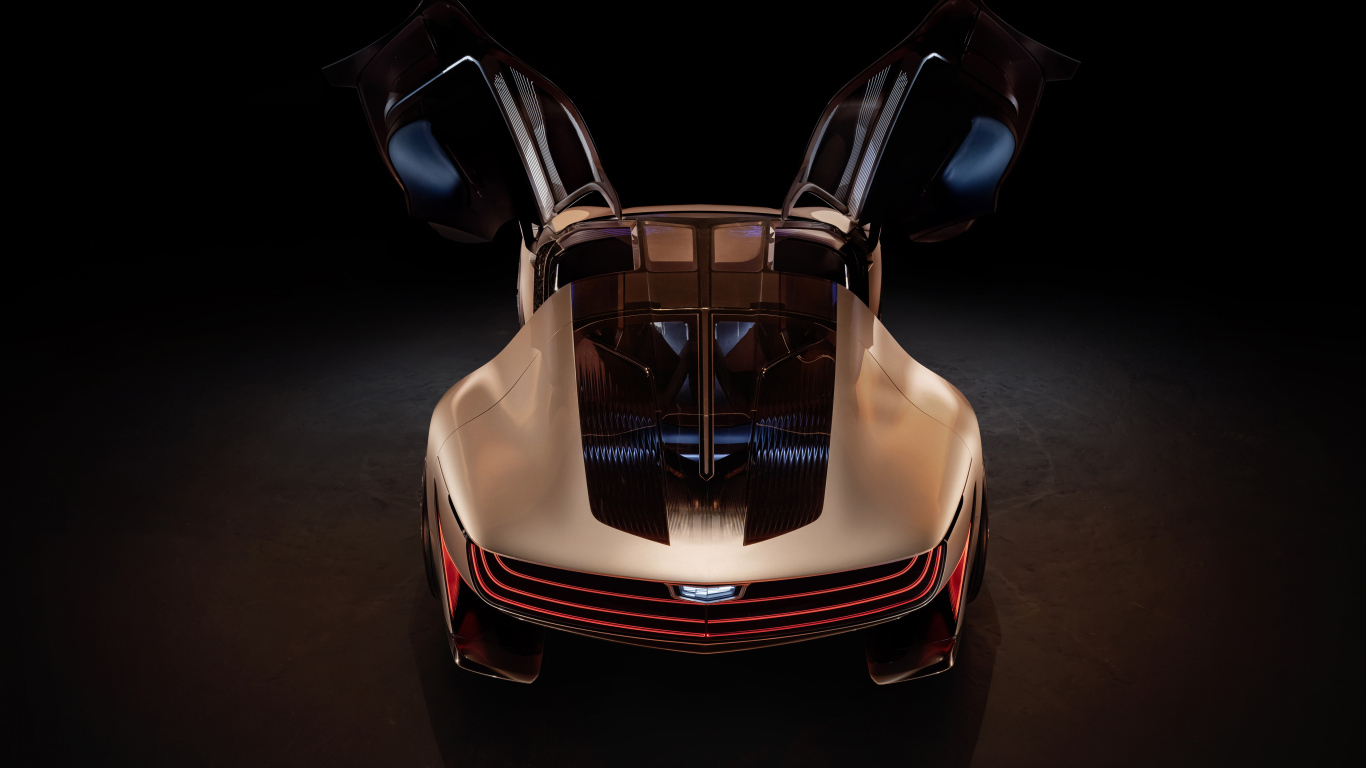 Спортивный автомобиль Cadillac Opulent Velocity Concept 2024 года вид сзади