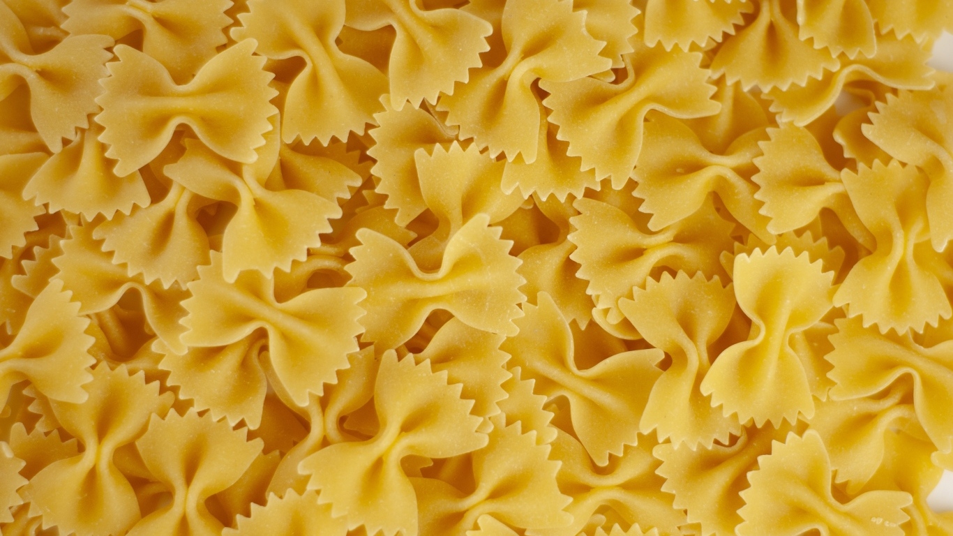 Макароны бантики крупным планом