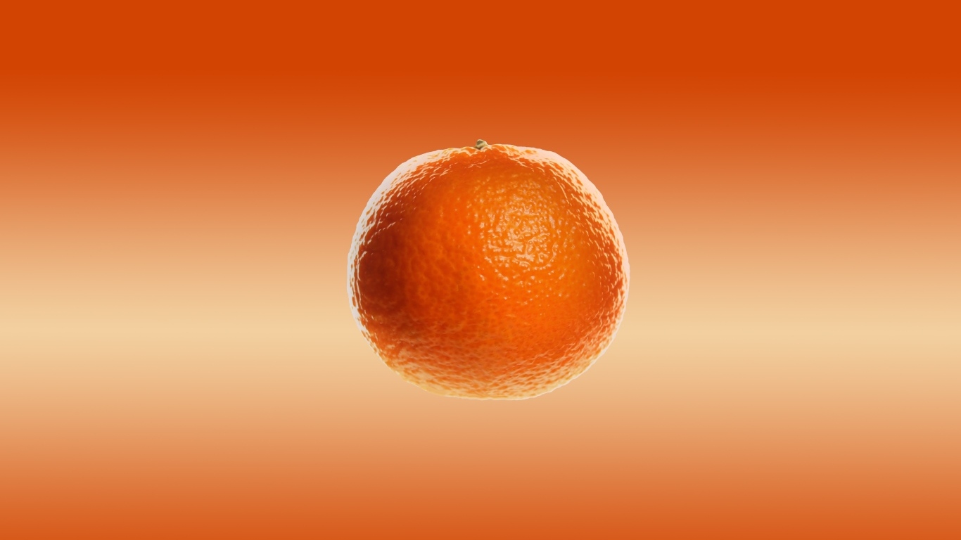 Большой апельсин в воздухе 