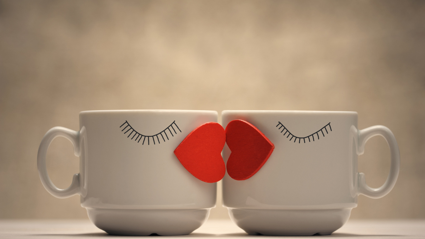 Чашки для кофе для влюбленной пары