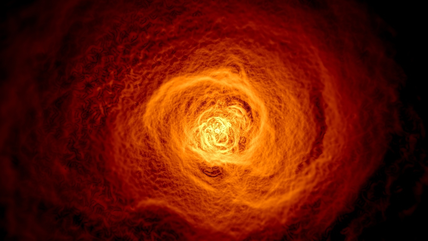 Свечение в скоплении галактик Персея