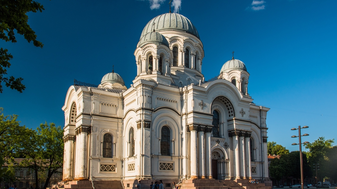 Церковь в городе Каунас, Литва