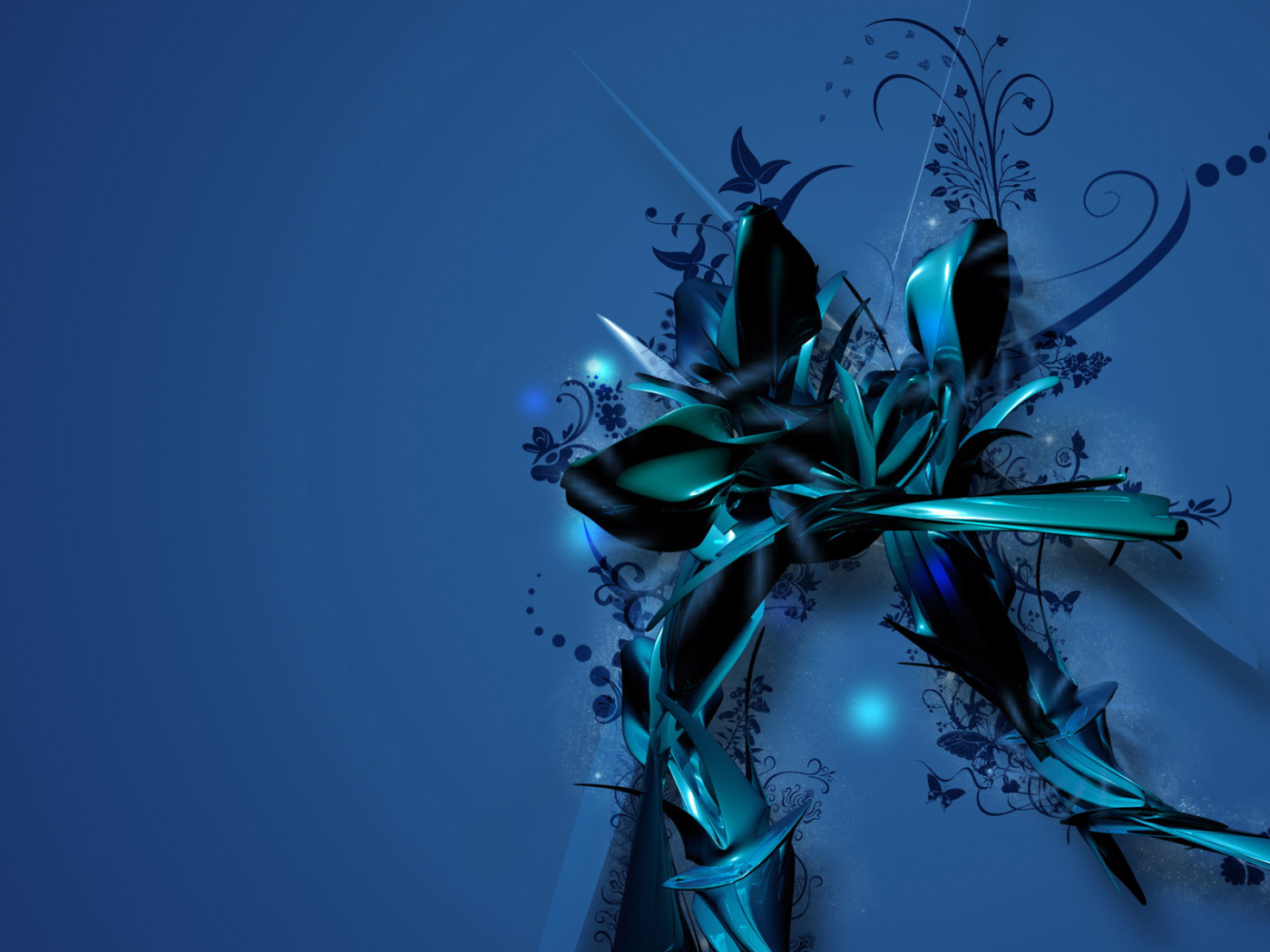 Синий цветок