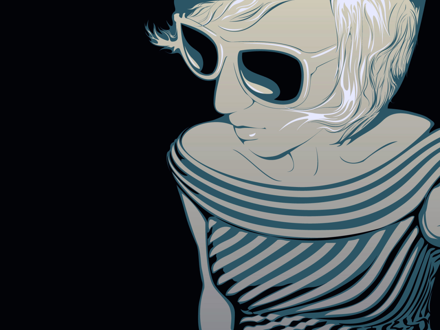 Девушка ретро