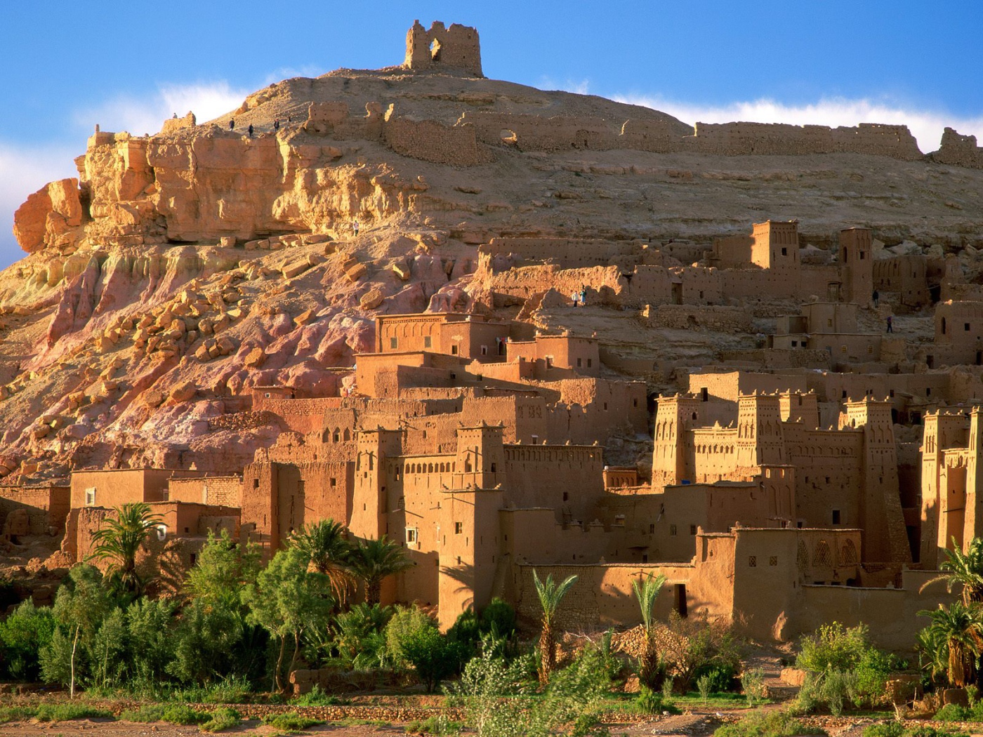 Руины Kasbah / Островок Benhaddou / Марокко / Африка