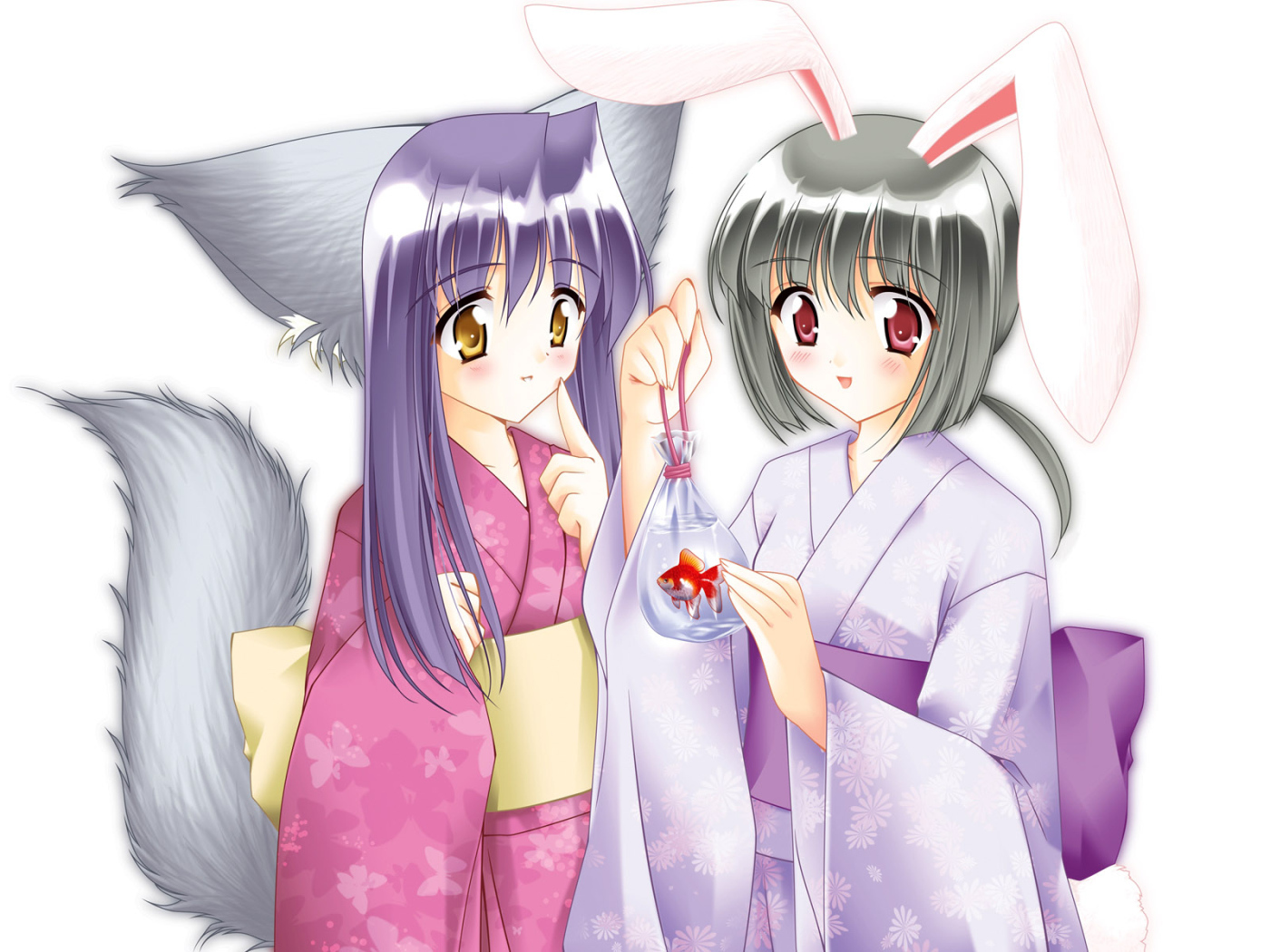 Кошка и Кролик