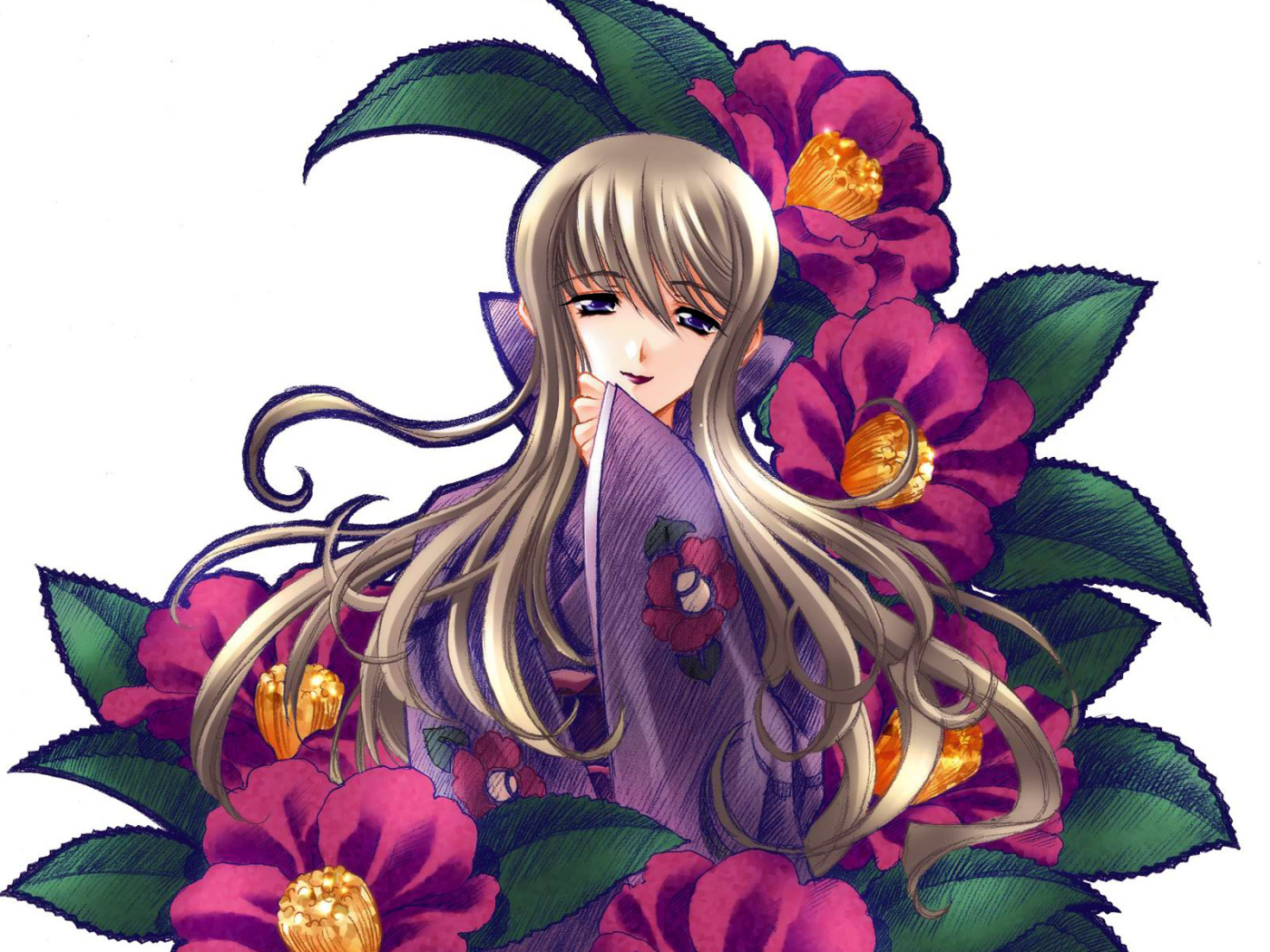 Нарисованная красотка