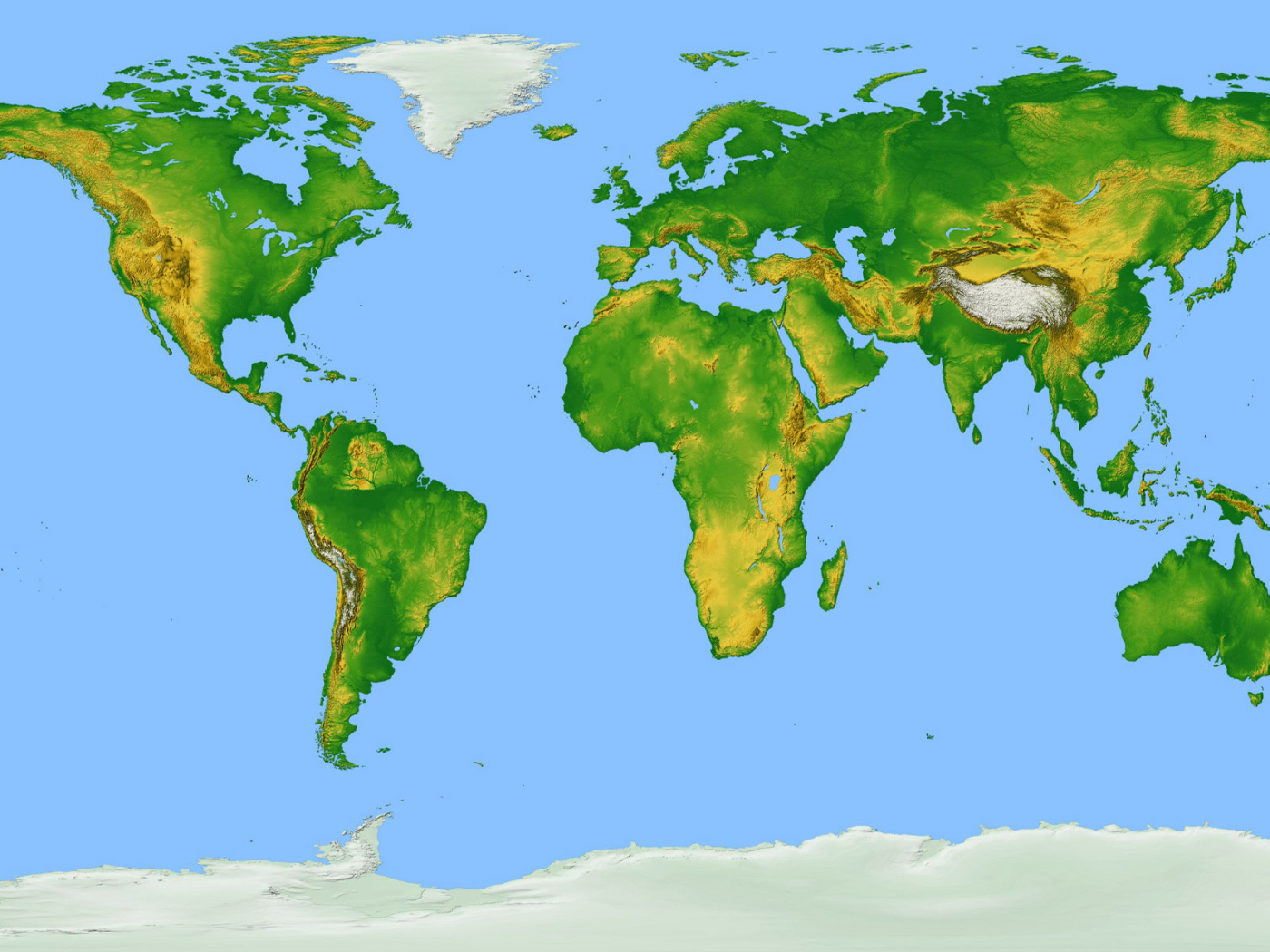 Карта Земли