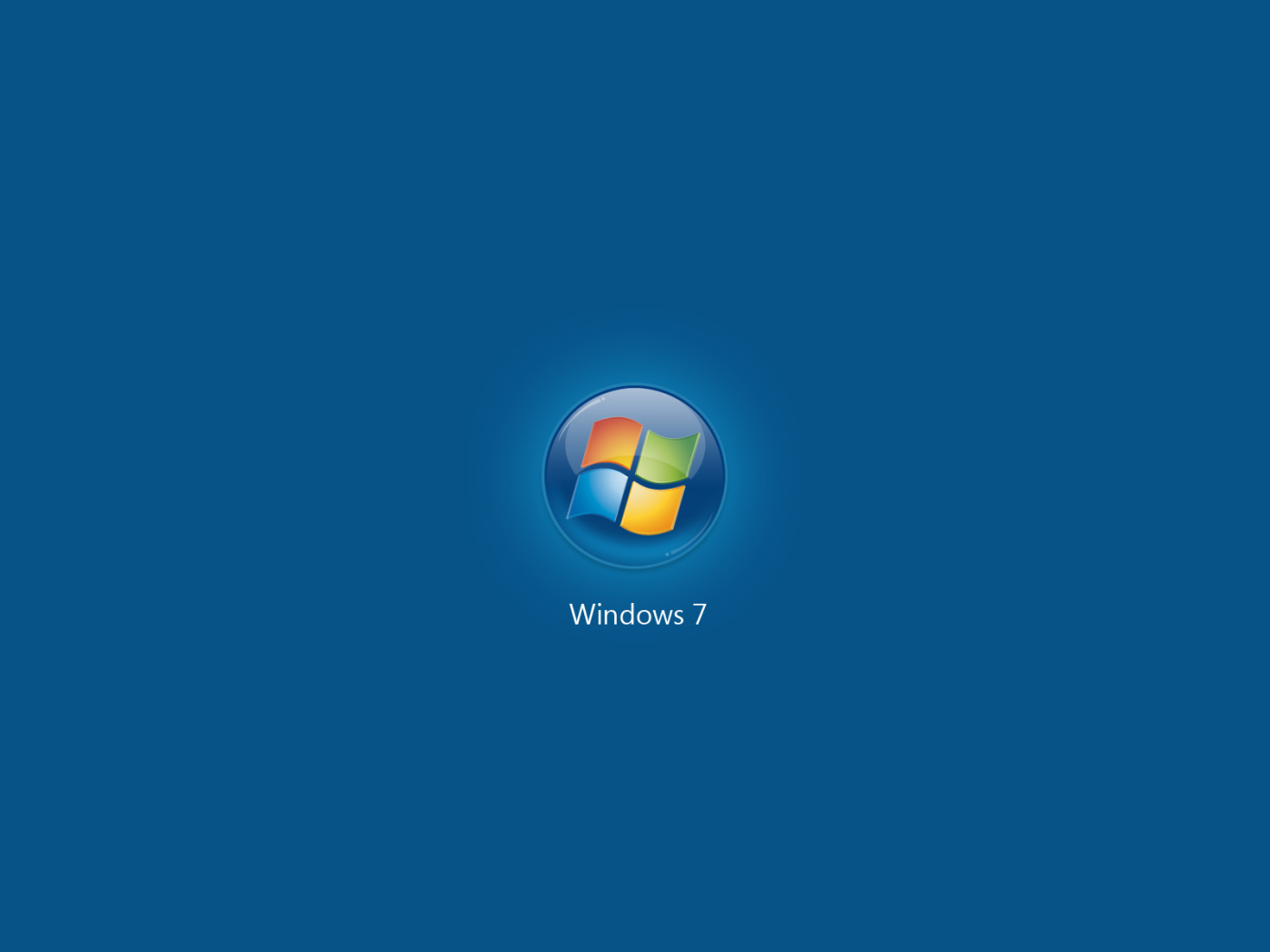 Microsoft Windows Seven blue