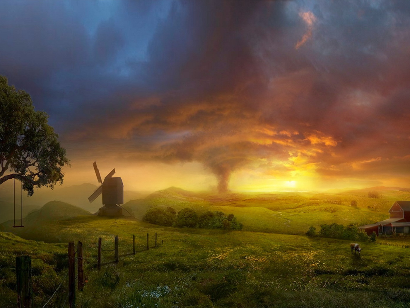 Буря на закате