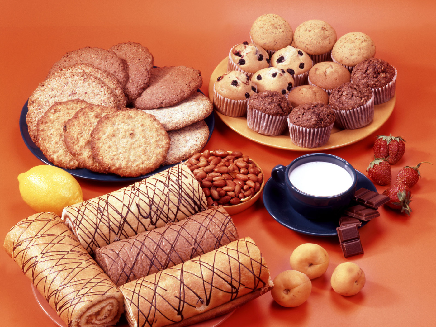 Хлебные лепешки с пирожным