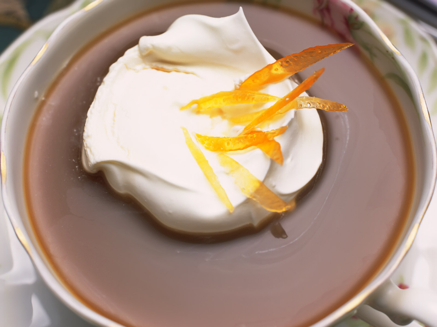 Чай со сливками