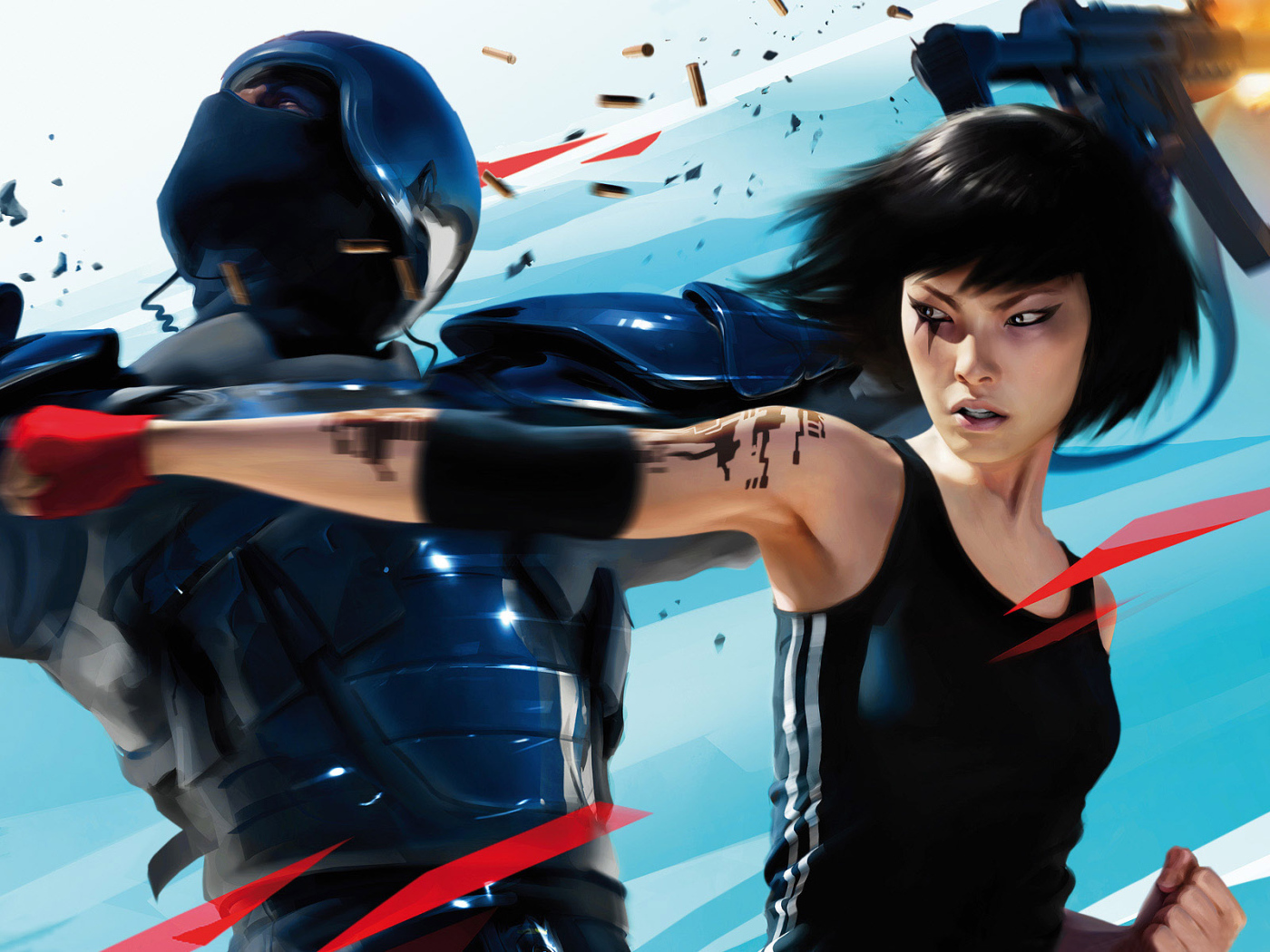 Mirrors Edge мощный удар