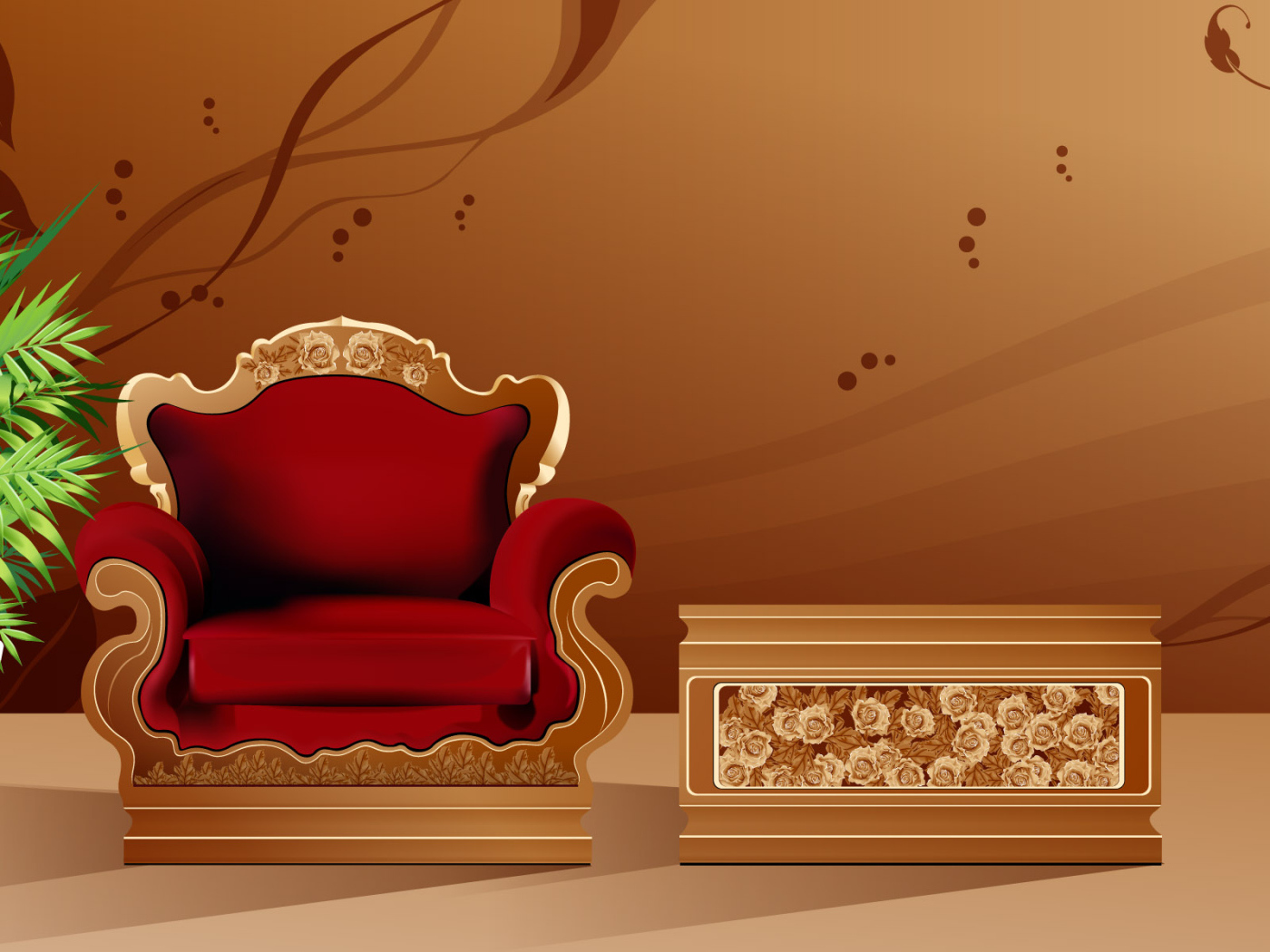 Красивое кресло