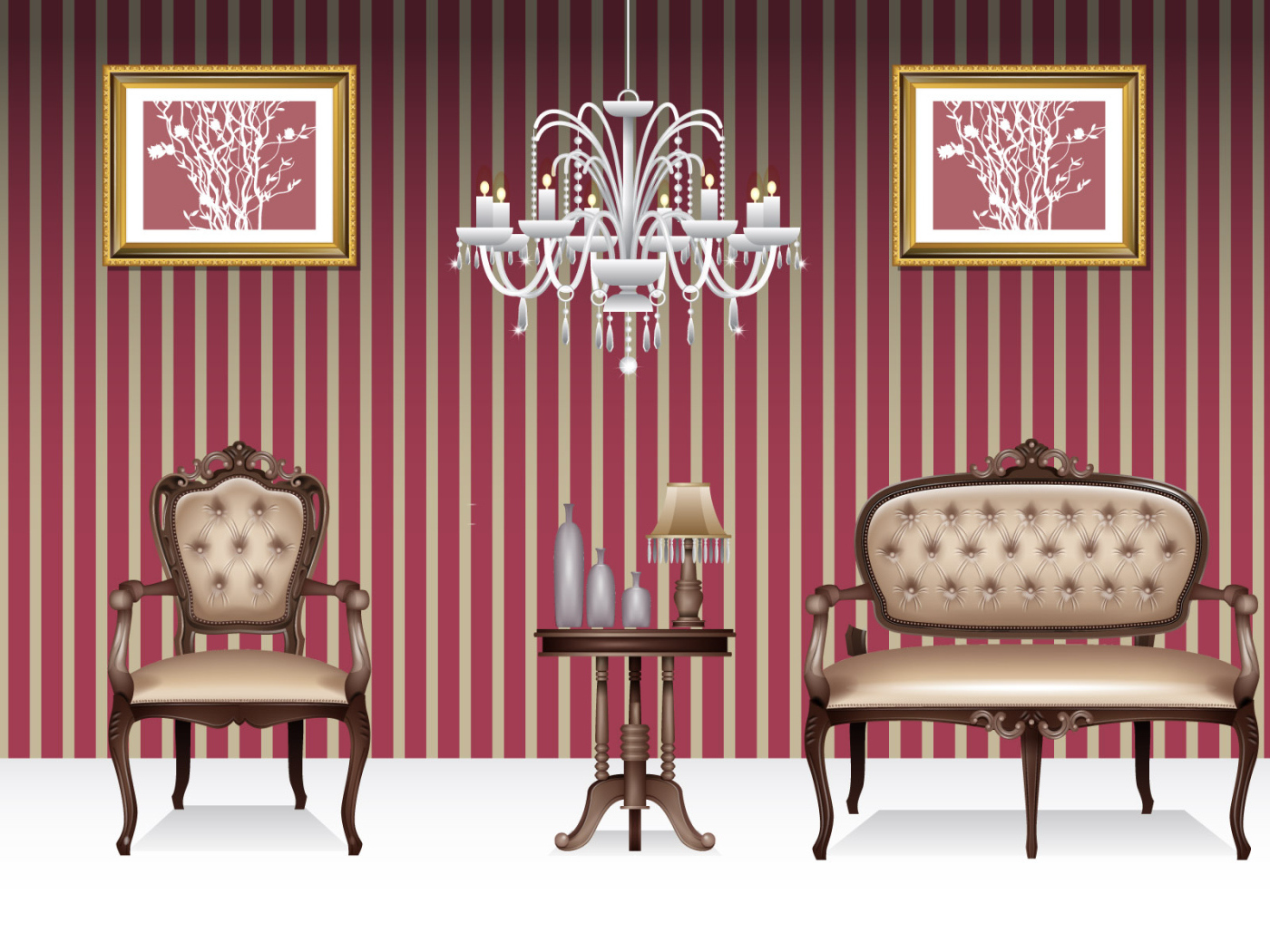 Полосатая комната