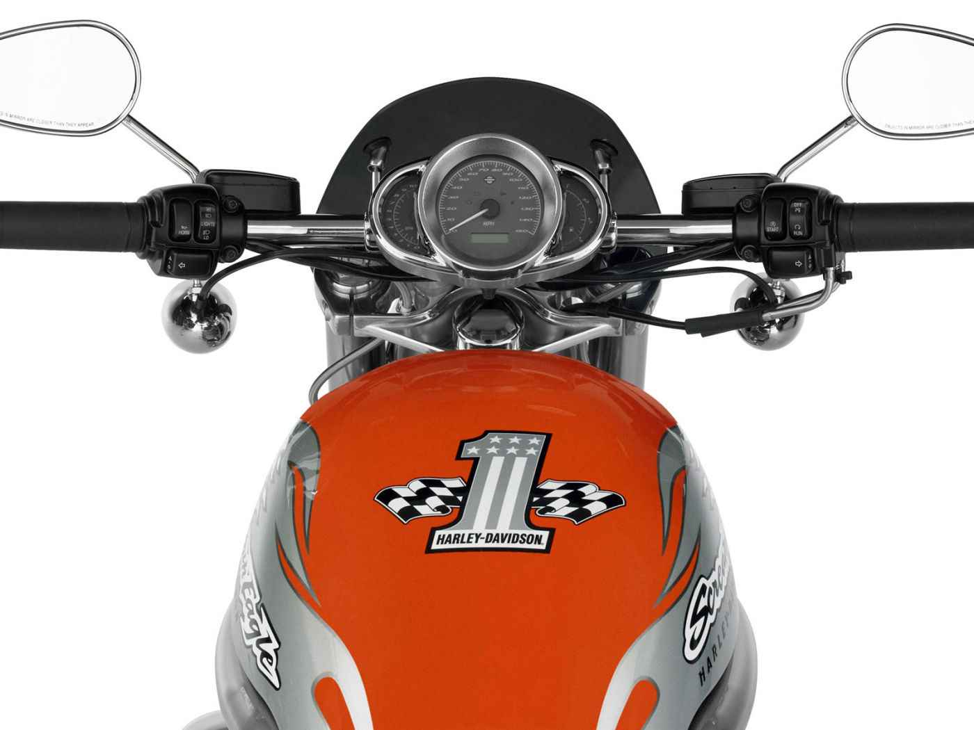 Harley Davidson бензобак и контрольная панель