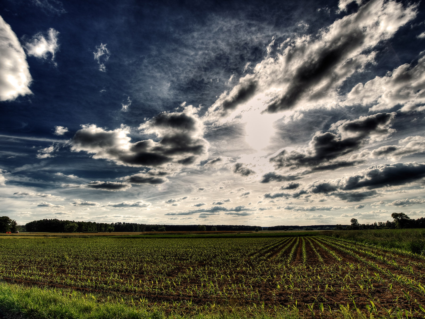 Синее небо HDR