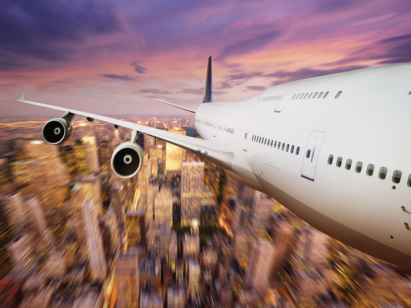 Полет над мегаполисом