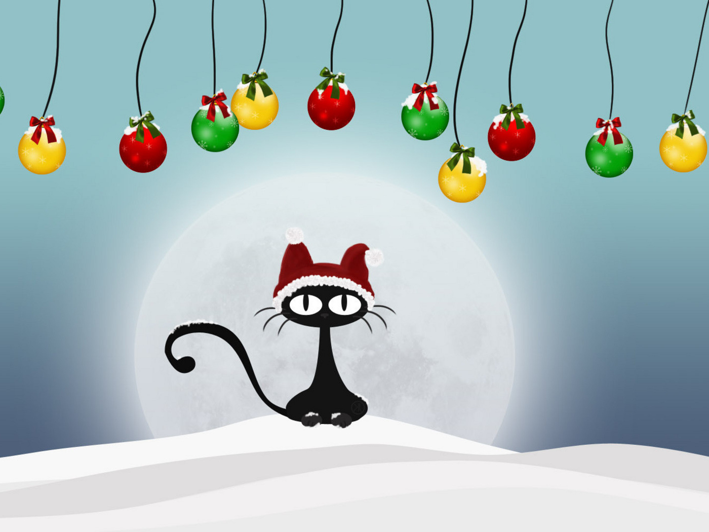 Праздничный кот