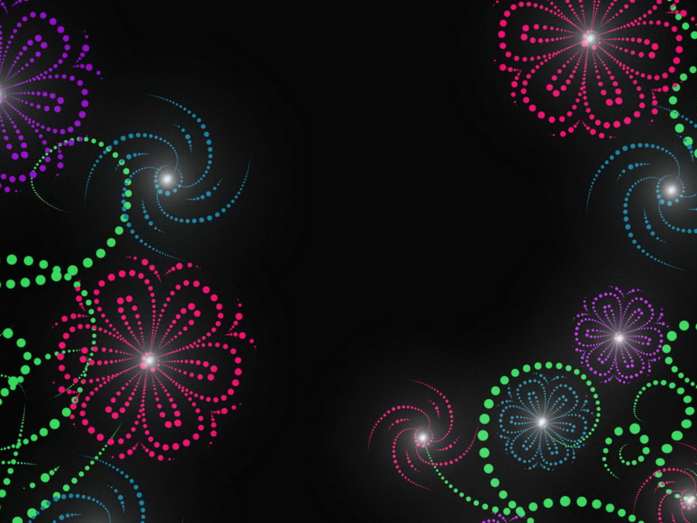 Цветы из света