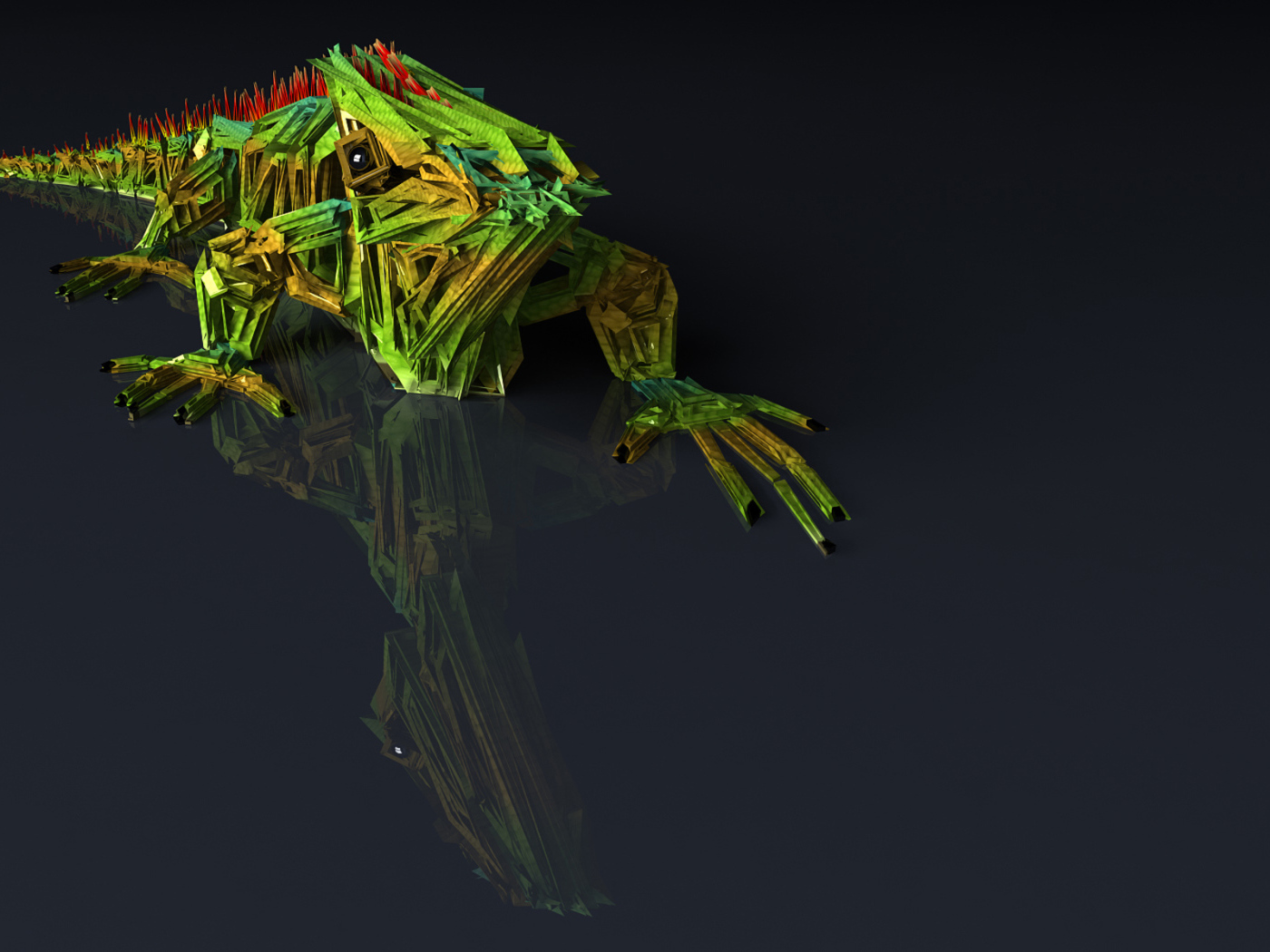 Ящерица хамелион