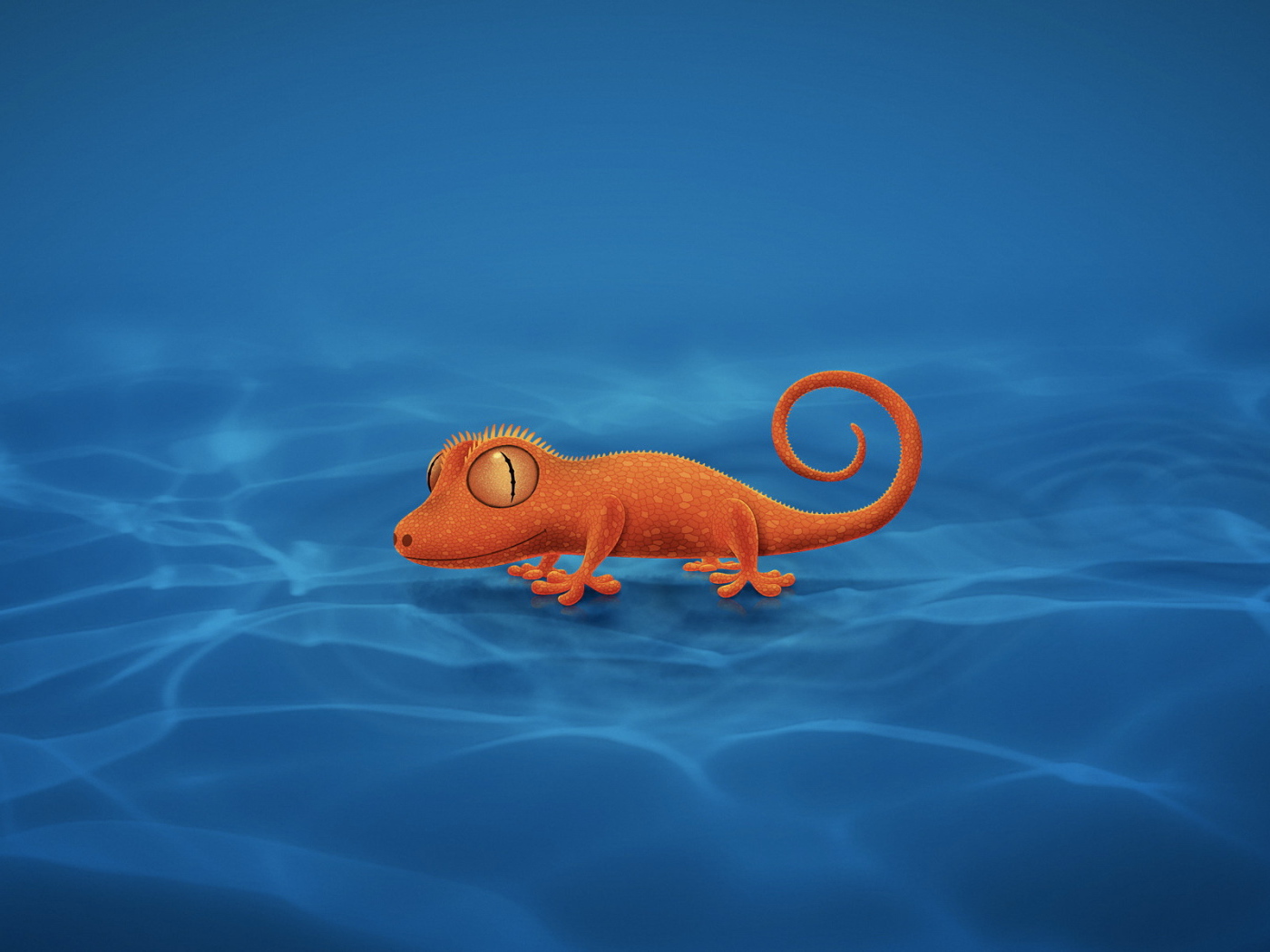 Оранжевый ящер