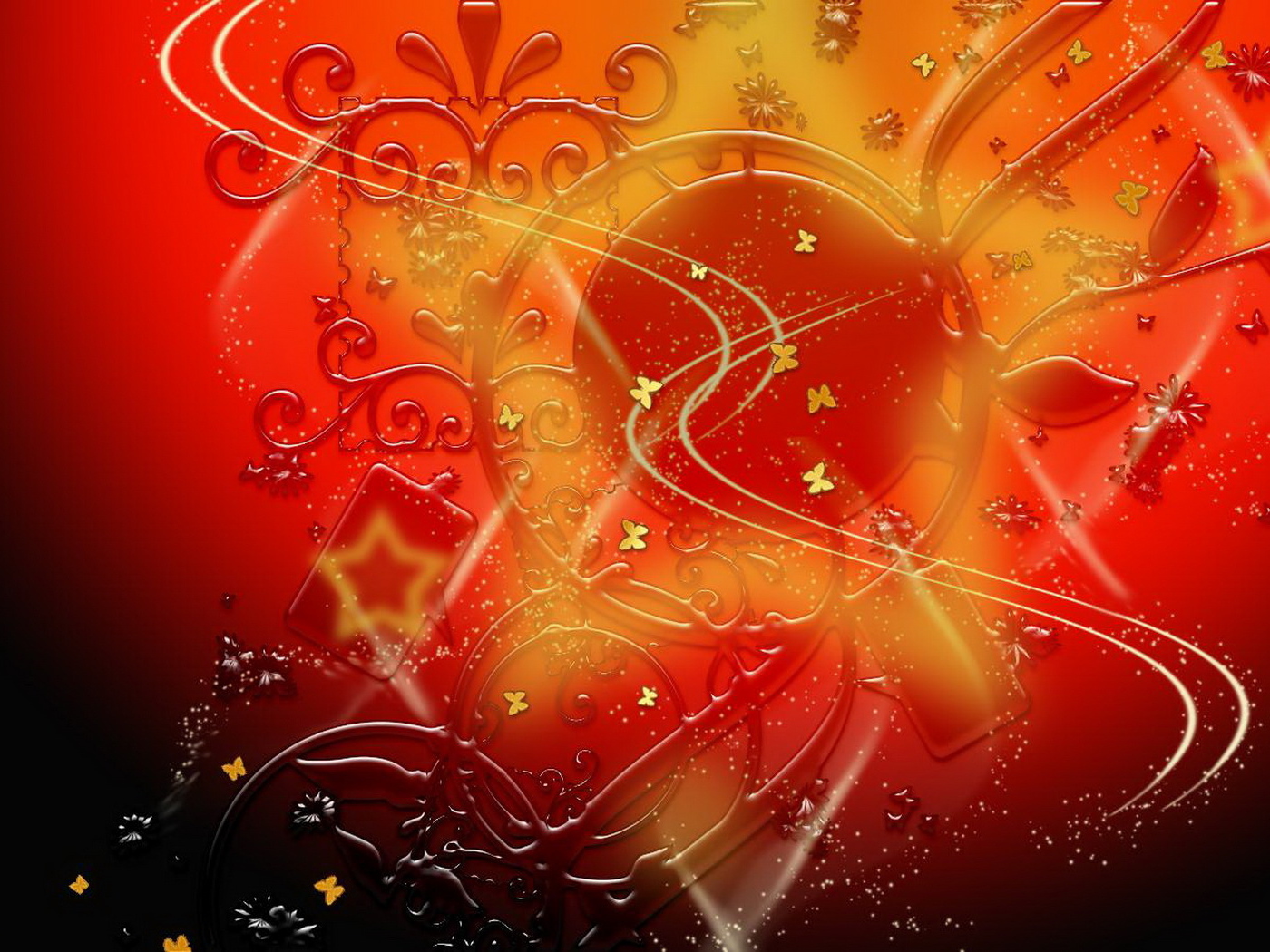 Узоры в красном цвете