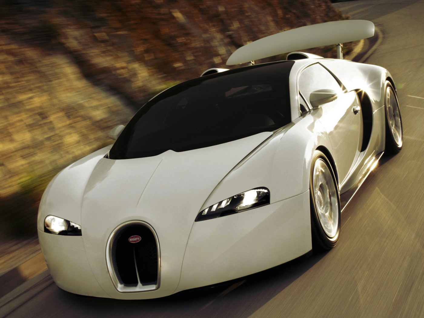 White Bugatti Veyron