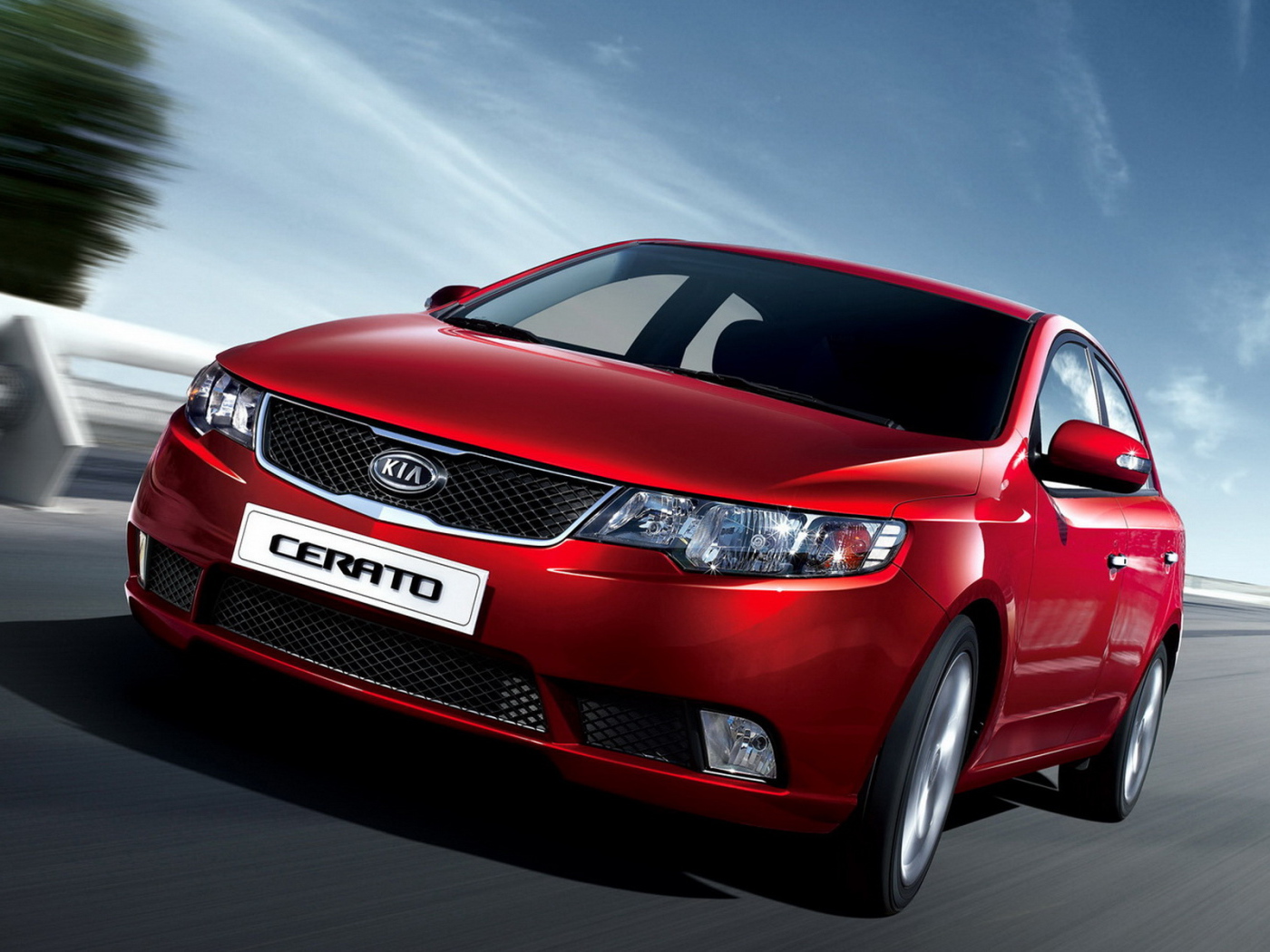 Киа Серато на трассе