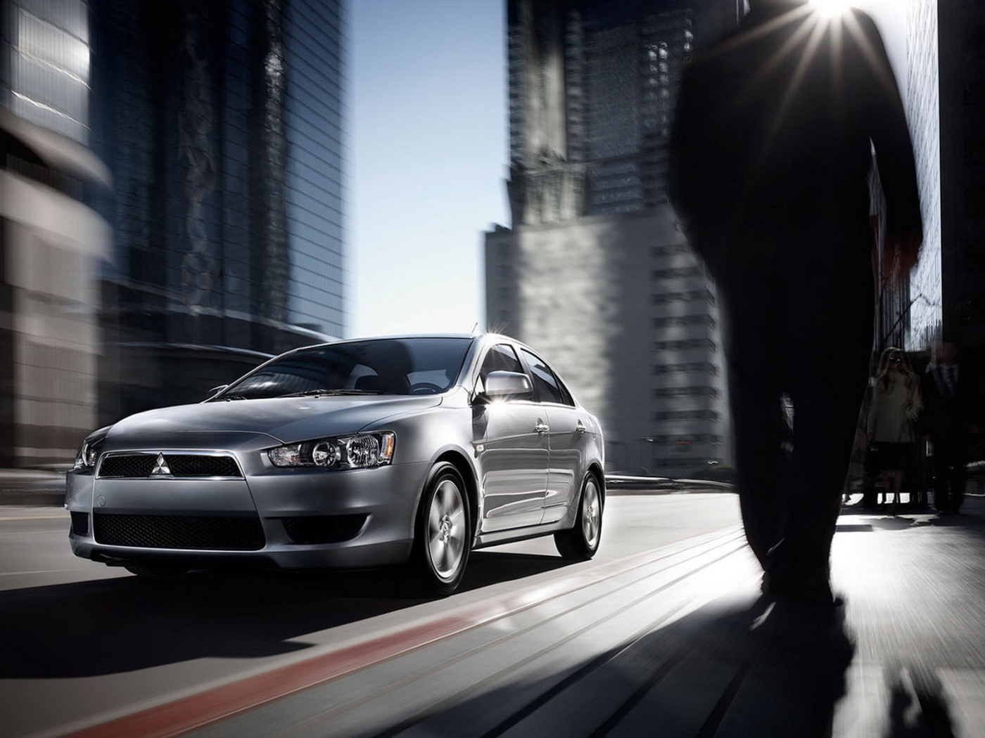 Mitsubishi Lancer in City