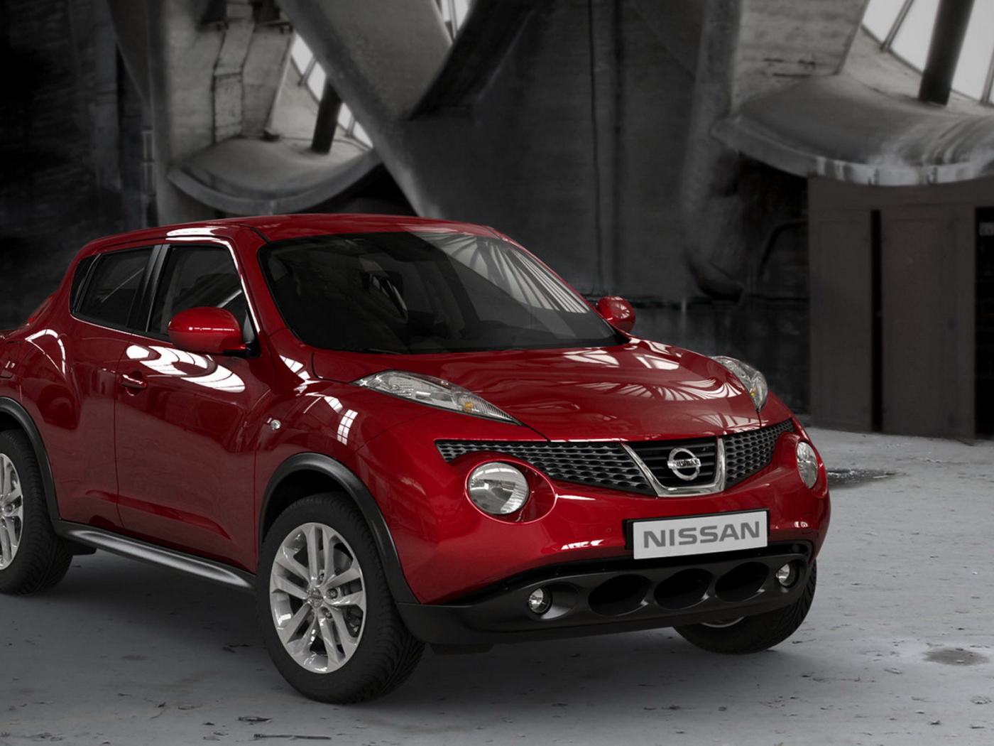 Ниссан Джук в красном цвете