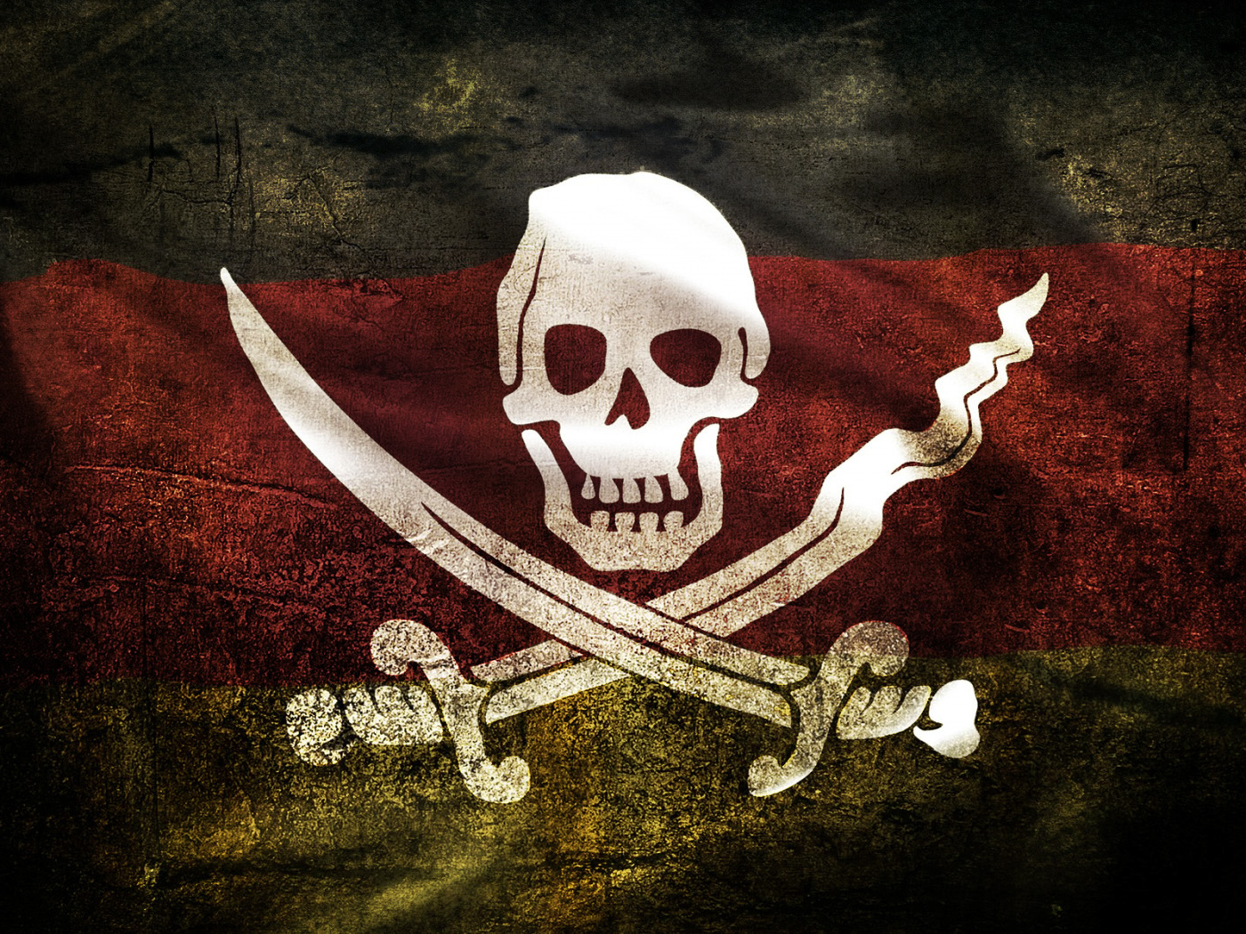 Череп и сабли Пиратский флаг