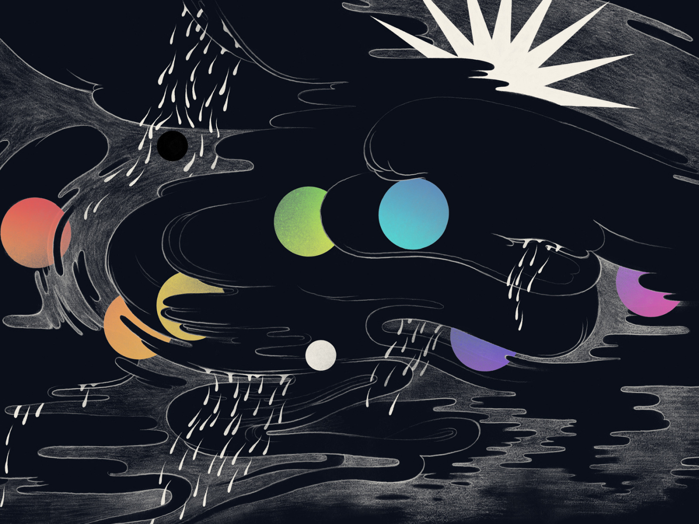 Дождь и шаровые молнии