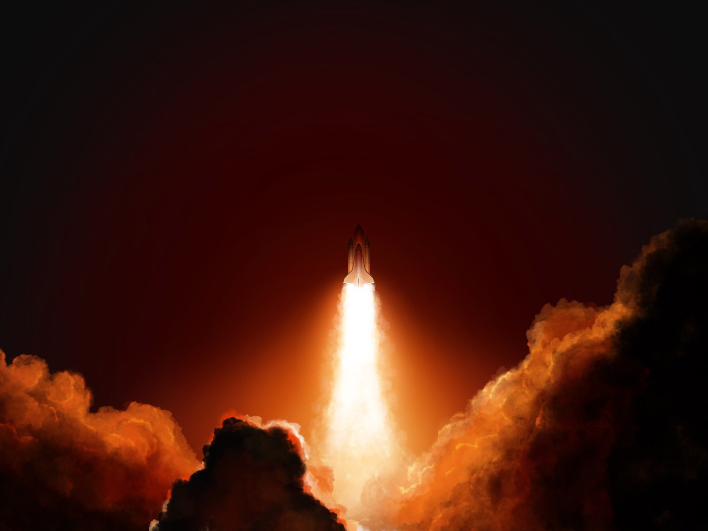 Взлет шатла