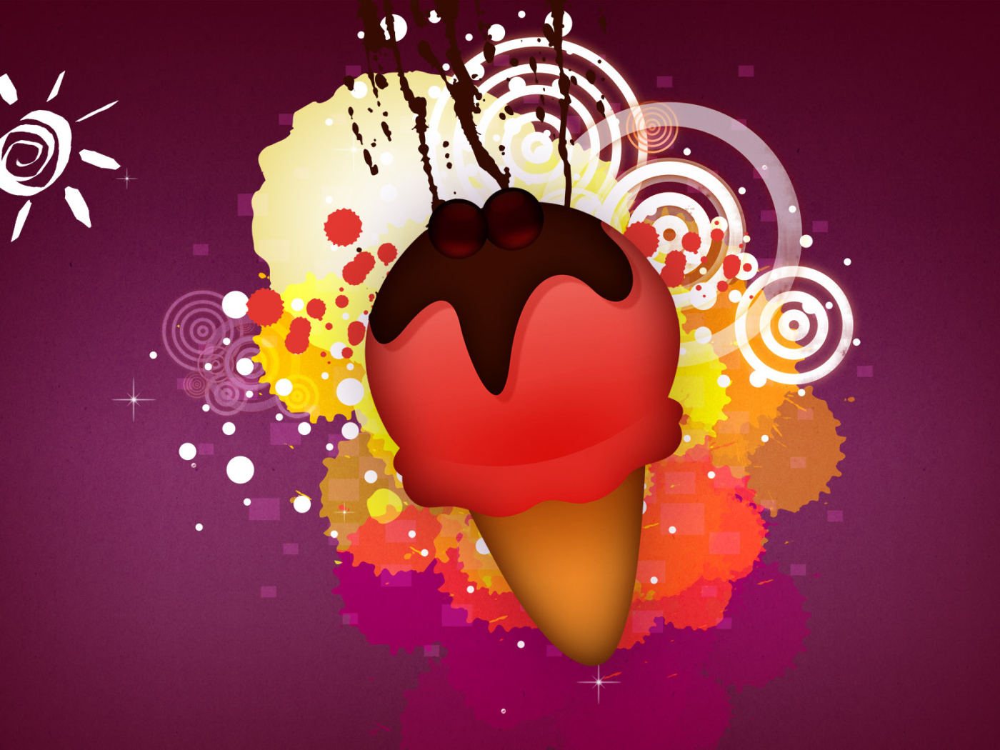 Векторное мороженое