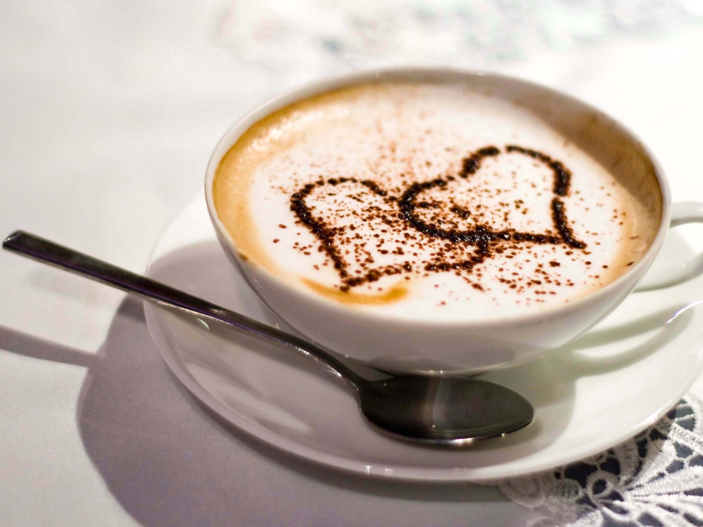 Кофе, сердечки