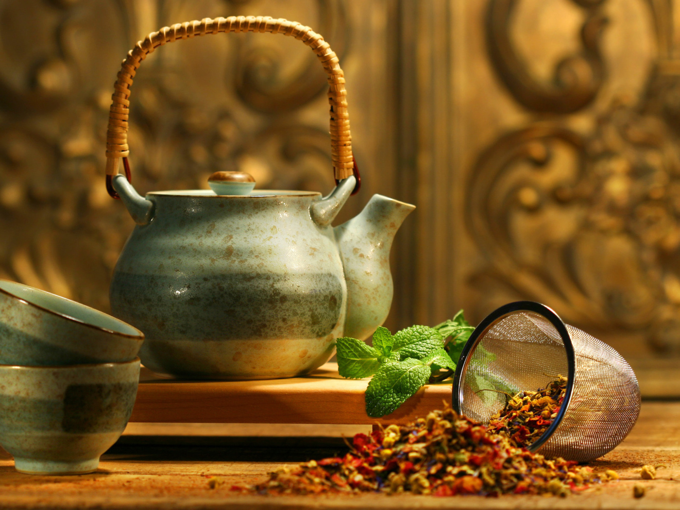 Фруктовый чай с мятой