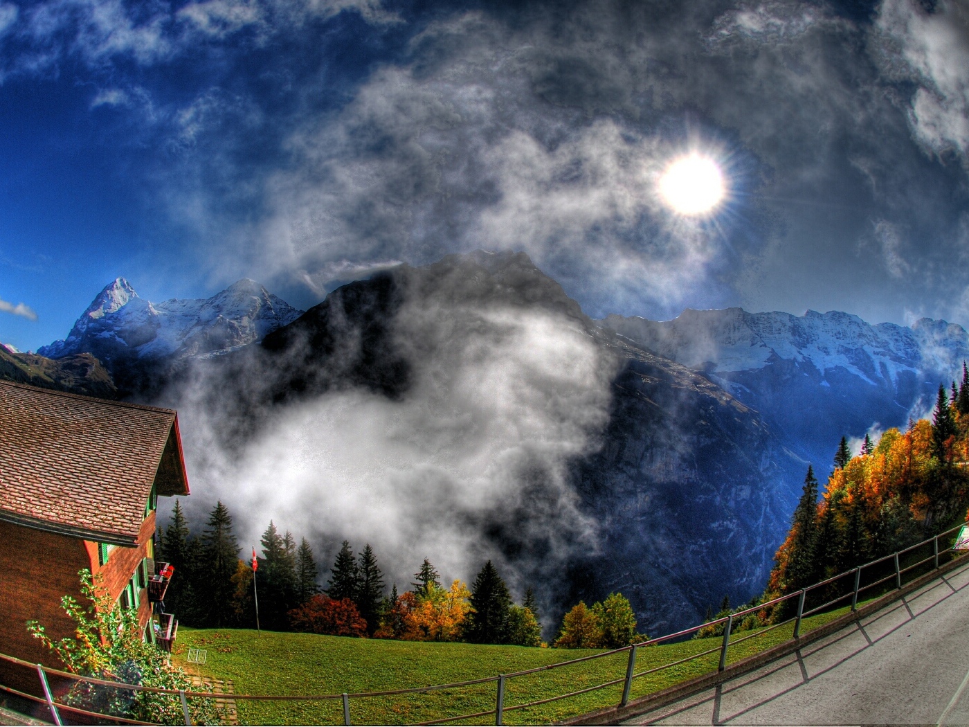 Красивый горный пейзаж