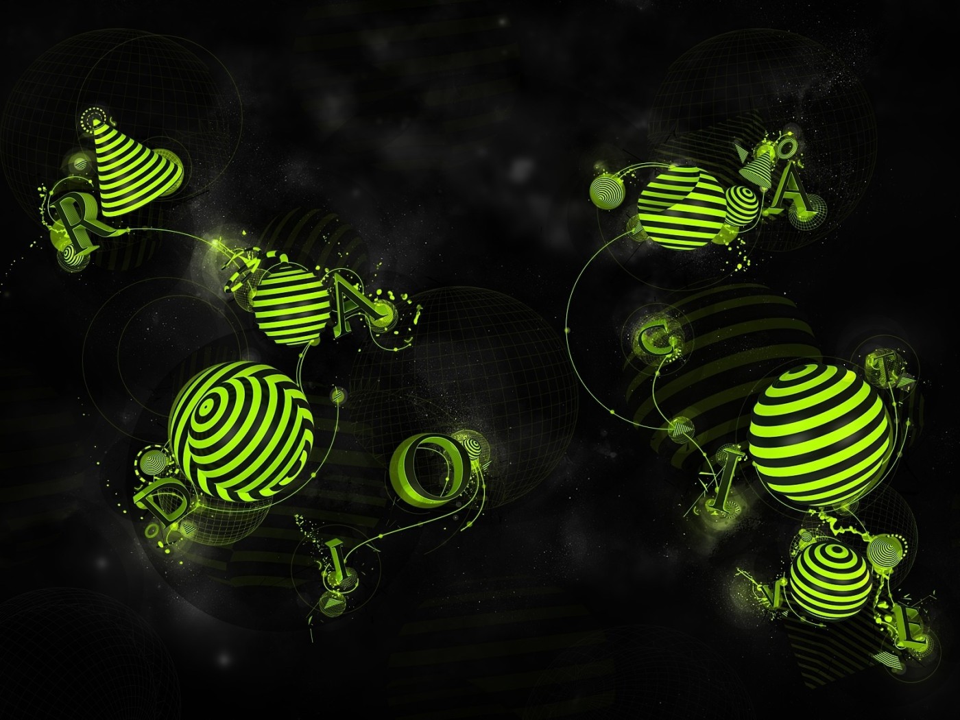 Зеленый рисунок