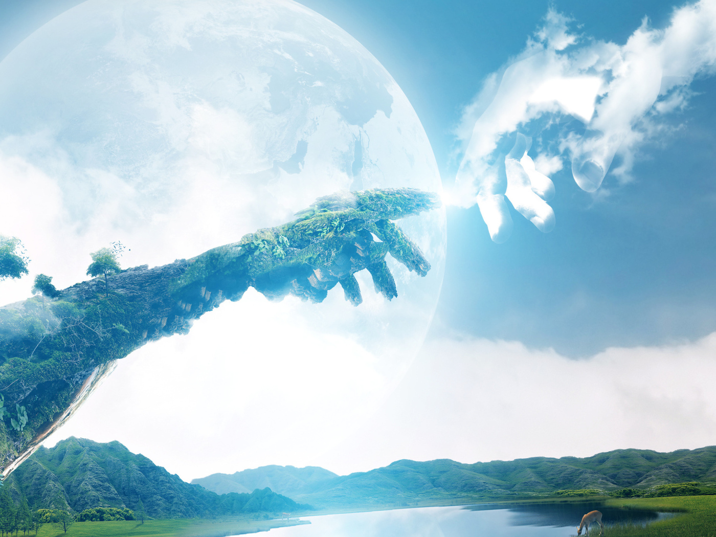 Рукой в небо