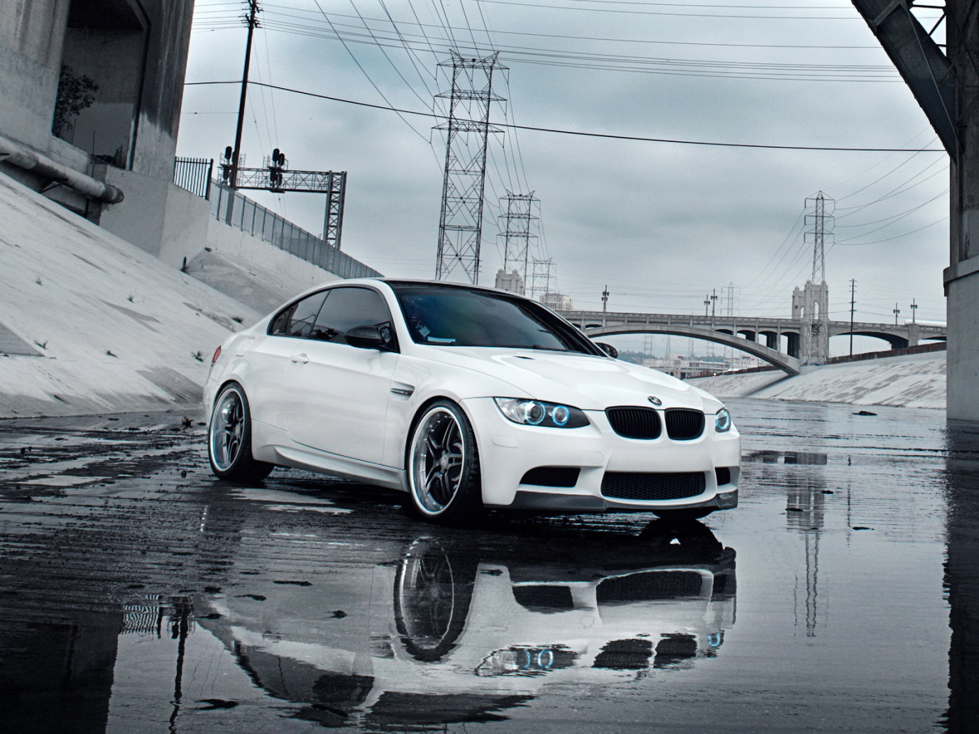 white BMW