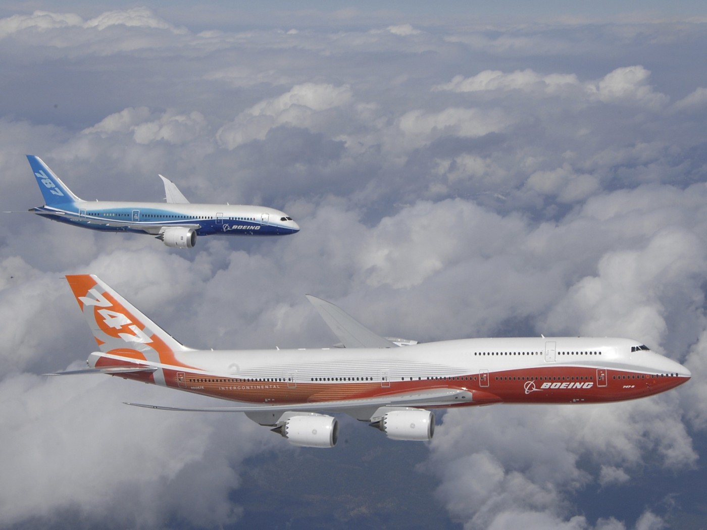 Boeing 747 and Boeing 787