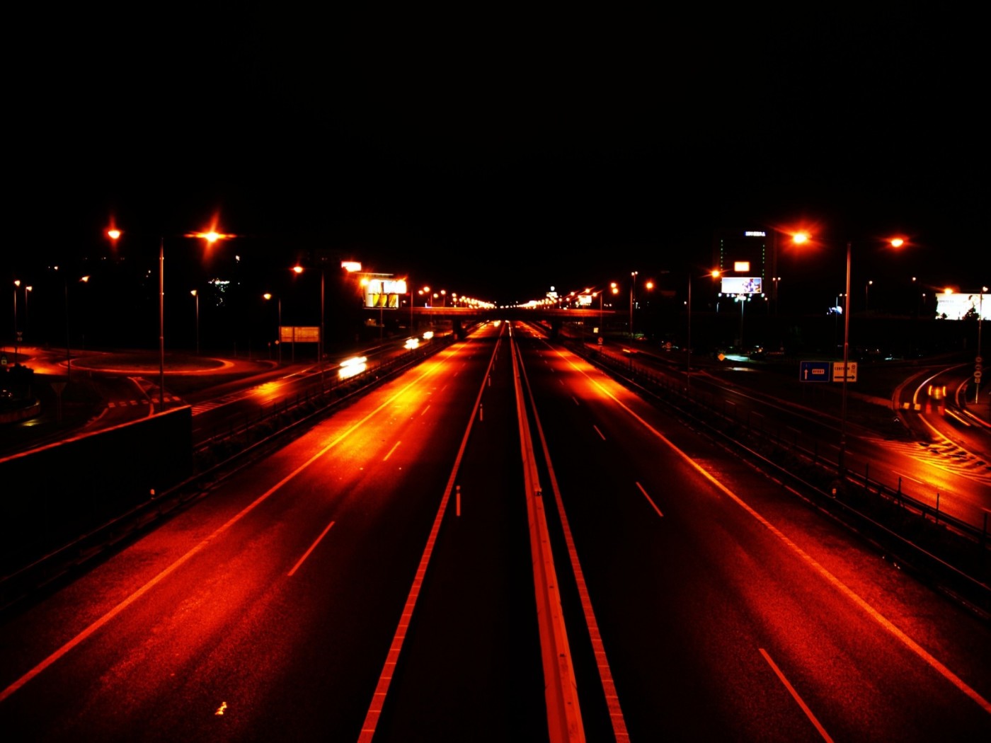 Шоссе ночью