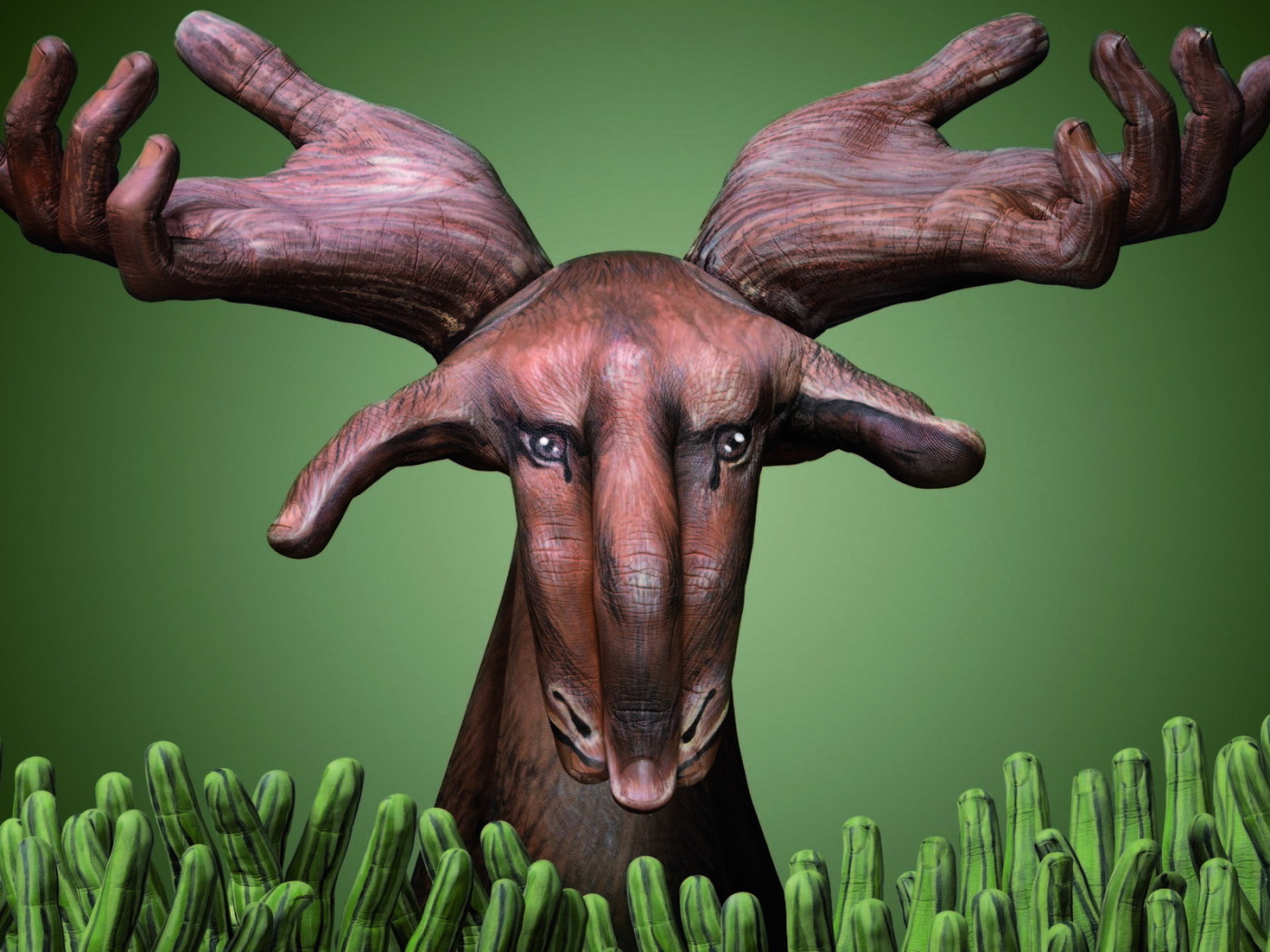 Лось из рук