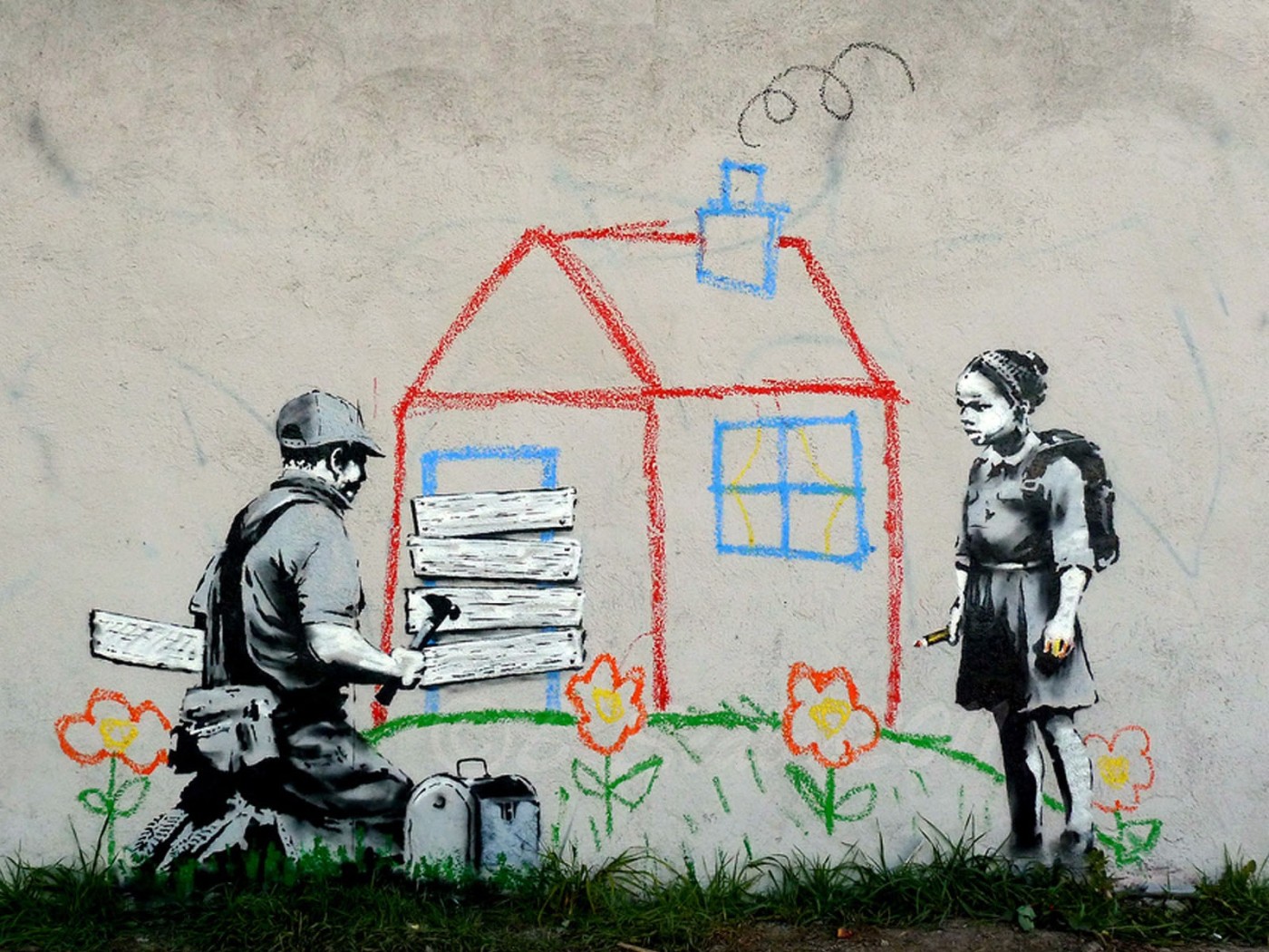 Картина Волонтеры Бэнкси