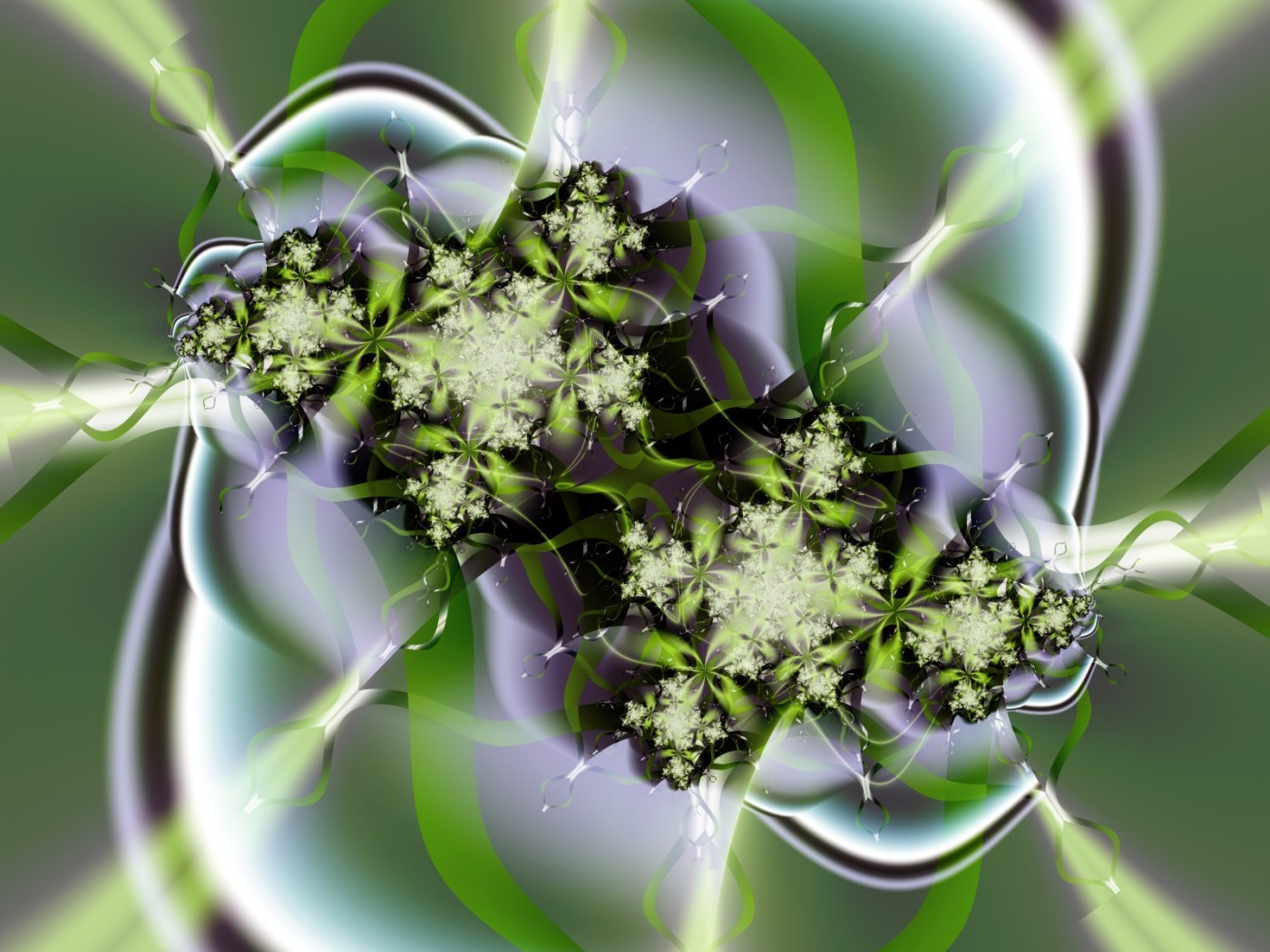 Зеленые цветы