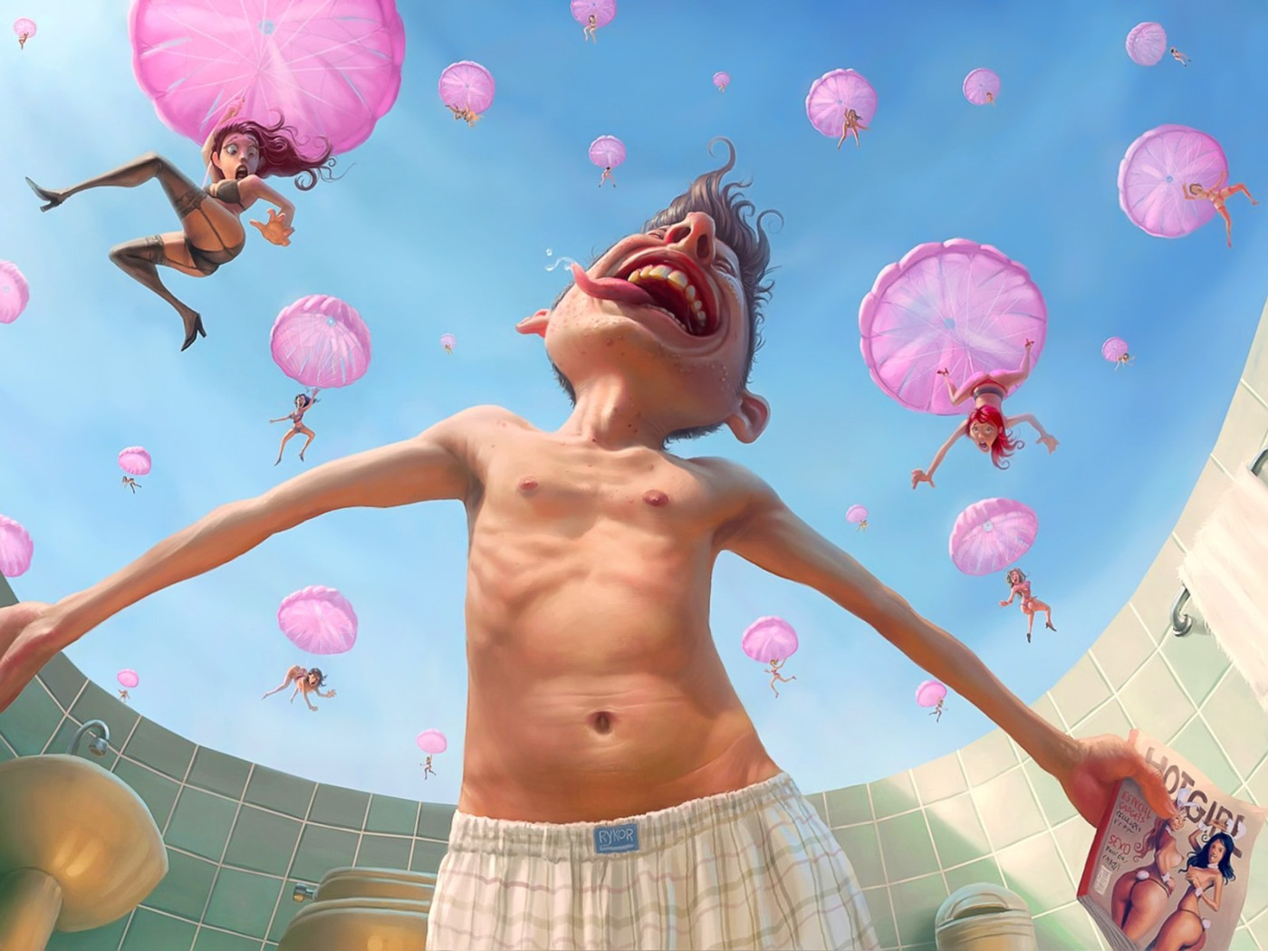 Девушки падают с неба