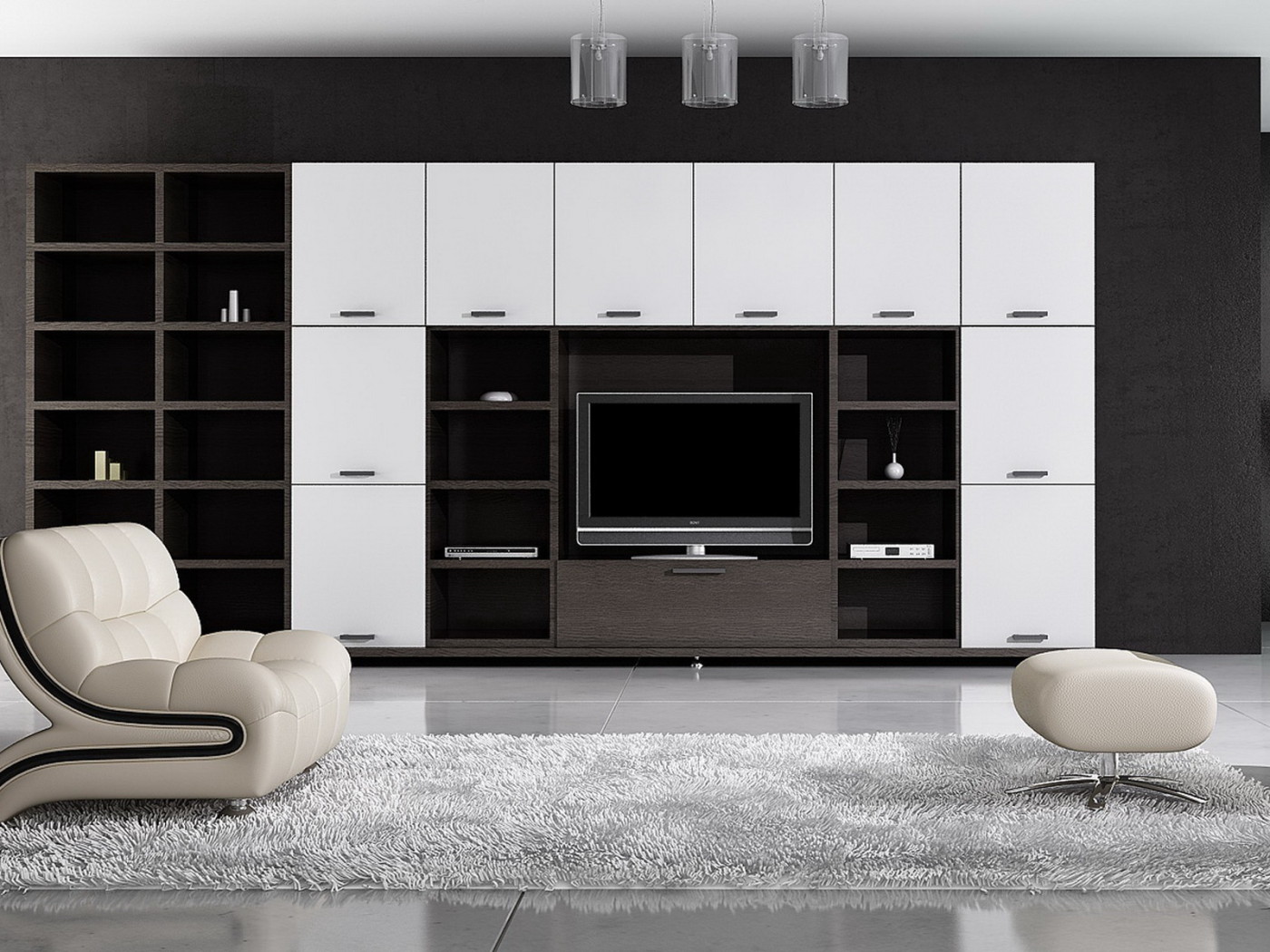 Просторная гостинная